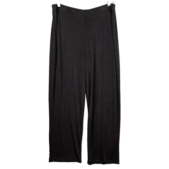 Chicos Travelers Slinky Pants (3) XL Short Black Pull On Minimalist Stretchy USA - Picture 1 of 9